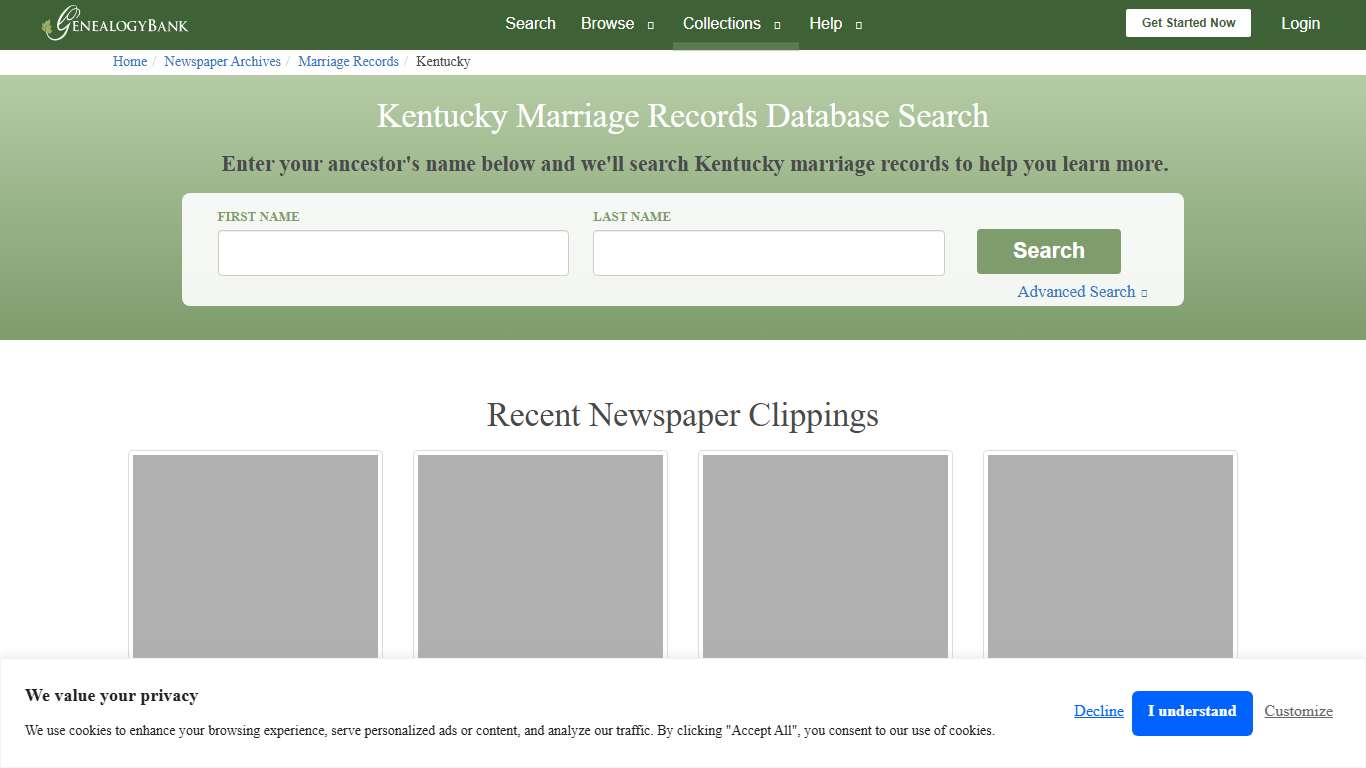 Public Marriage Records in Kentucky GenealogyBank